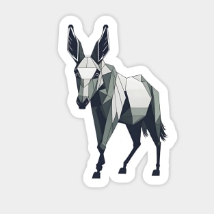 Geometric Donkey Sticker